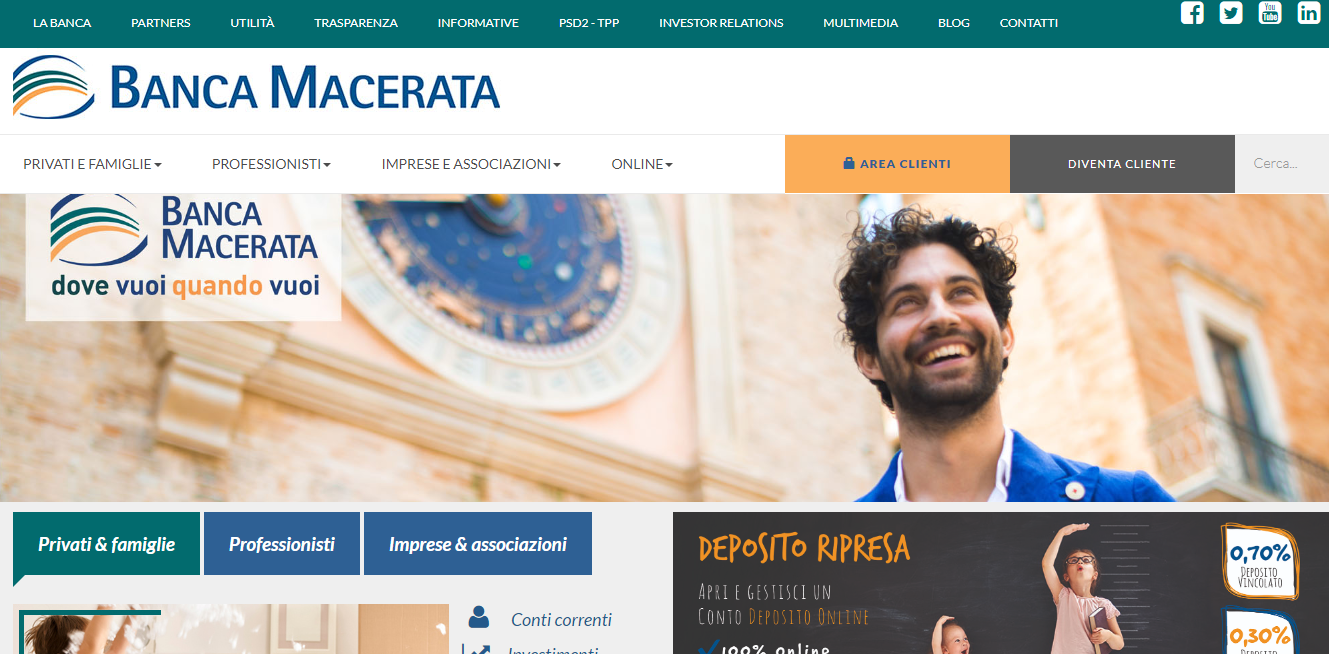 Deposito Ripresa Vincolato Banca Della Provincia Di Macerata