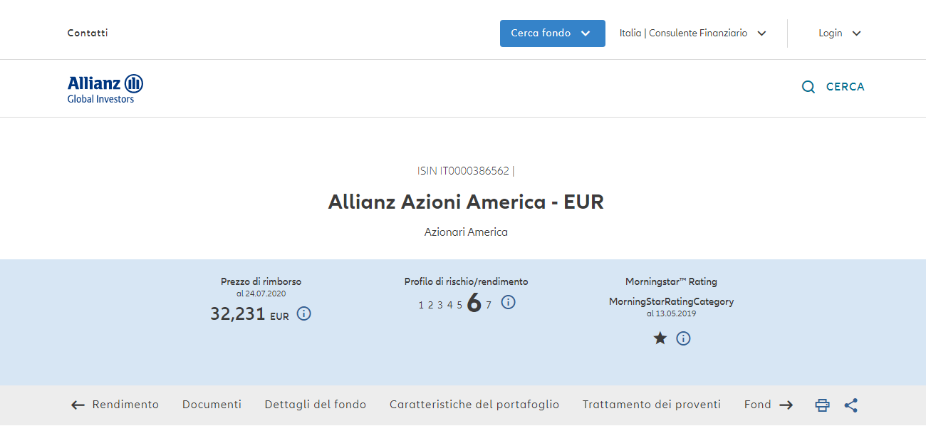 Allianz outlet paesi emergenti