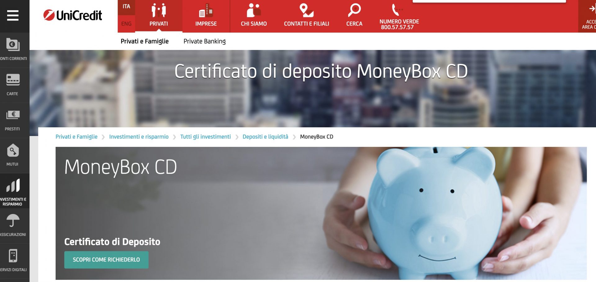 Conto deposito Unicredit
