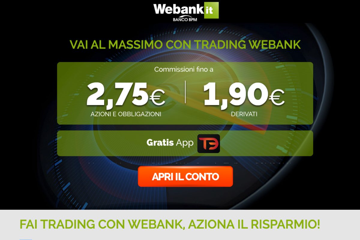 Conto trading online Webank